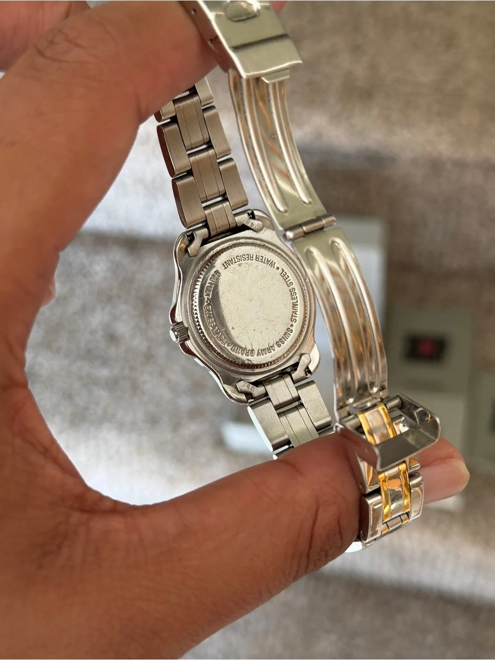 Victorinox Swiss Army Two-Tone Silver and Gold Stainless Steel Ladies Watch